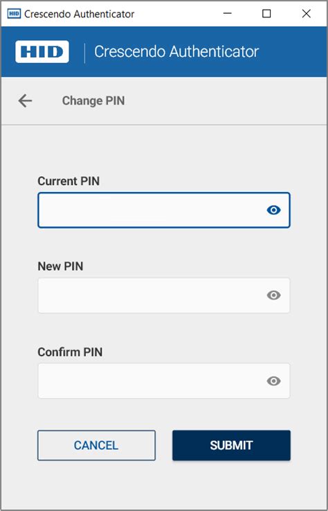 reset pin on hid crescendo smart card|hid crescendo change pin.